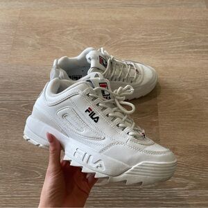 Fila White Chunky Sneakers